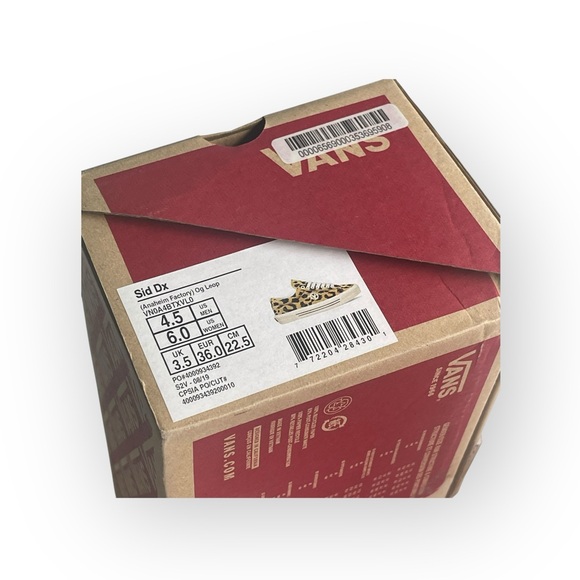 HTF: new Vans ✌︎︎ Leopard Sid Anaheim Factory DX ✌︎︎ Classic Logo Skater Sneaker - Picture 14 of 16